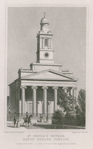 Kościół św. Piotra, plac Eaton, Pimlico autorstwa Thomas Hosmer Shepherd