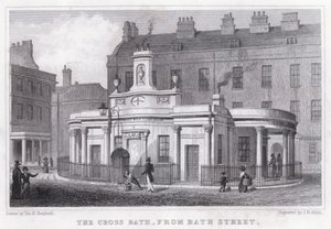 Łaźnia Krzyżowa, od Bath Street (rycina) autorstwa Thomas Hosmer Shepherd