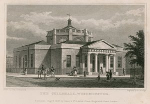 Guildhall, Westminster, Londyn autorstwa Thomas Hosmer Shepherd