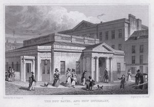Gorące kąpiele i nowe ambulatorium, wanna (grawerowanie) autorstwa Thomas Hosmer Shepherd