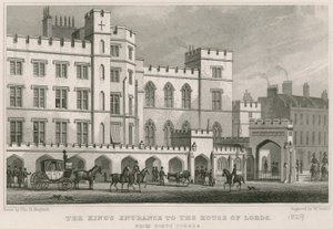 Wejście króla do Izby Lordów, Westminster, Londyn autorstwa Thomas Hosmer Shepherd