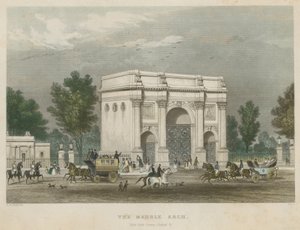 Marble Arch, Hyde Park Corner, Londyn autorstwa Thomas Hosmer Shepherd