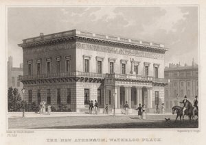 Nowe Ateneum, Waterloo Place, Londyn autorstwa Thomas Hosmer Shepherd
