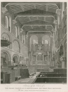 Kościół Priory św Bartłomieja Wielkiego, West Smithfield autorstwa Thomas Hosmer Shepherd