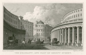 Kwadrant i część Regent Street w Londynie autorstwa Thomas Hosmer Shepherd