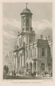 The Royal Exchange, Cornhill, Londyn autorstwa Thomas Hosmer Shepherd