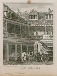 The Tabard Inn, Southwark autorstwa Thomas Hosmer Shepherd