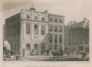 Ratusz, Borough High Street, Southwark, Londyn autorstwa Thomas Hosmer Shepherd