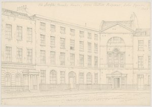 Bazar Trottera, Plac Soho autorstwa Thomas Hosmer Shepherd