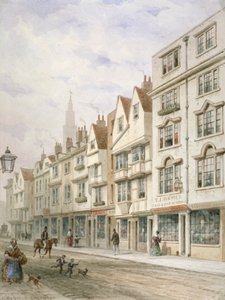 Wych Street, Westminster, Londyn, ok. 1850 autorstwa Thomas Hosmer Shepherd