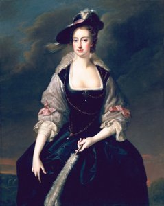 Lady Frances Courtenay, ok.1741 autorstwa Thomas Hudson