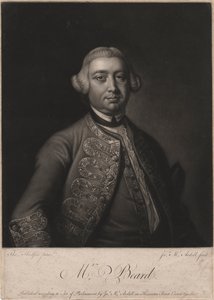Pan Beard, wyryty przez Jamesa McArdella (ok. 1729-65), 1764 (mezzotinta) autorstwa Thomas Hudson