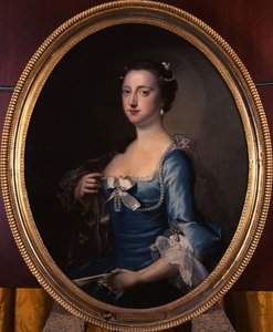 Portret Frances Thynne, Lady Hertford, późniejszej księżnej Somerset (olej na płótnie) autorstwa Thomas Hudson