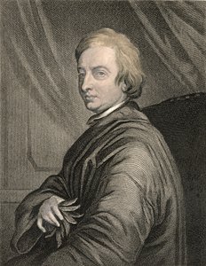 Portret Johna Drydena (1631-1700) rytowany przez Charlesa Edwarda Wagstaffa (ur.1808) wyd. przez Williama Mackenzie