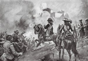 Francesco Morosini bombardujący Partenon autorstwa Thomas Hutchison Peddie