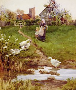 Powrót do domu, 1894 autorstwa Thomas James Lloyd
