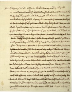 List z autografem podpisany jako minister USA do Francji, do dr Johna Page
