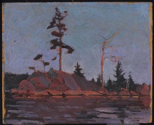Park Algonquin, 1916 (olej na płycie kompozytowej z drewna celulozowego) autorstwa Tom Thomson