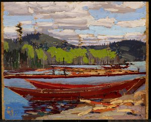 Łodzie, lato 1916 autorstwa Tom Thomson