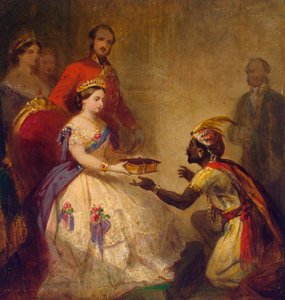 Królowa Wiktoria daje Biblię afrykańskiemu wodzowi”, 1861.