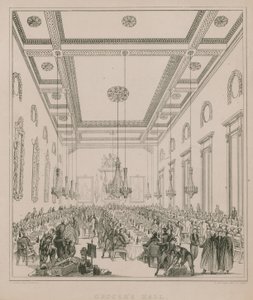 Grocers Hall, Londyn rycina autorstwa Thomas Kearnan