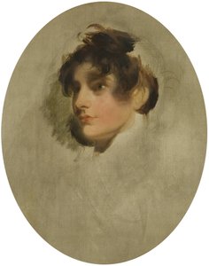 Głowa młodej kobiety, ok. 1800-05 (olej na płótnie) autorstwa Thomas Lawrence