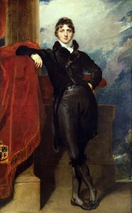 Lord Granville Leveson-Gower, później 1. hrabia Granville, c.1804-6 (olej na płótnie) autorstwa Thomas Lawrence