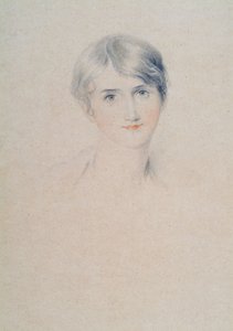 Portret panny Bloxham, ok. 1800-10 (ołówek i kreda na papierze) autorstwa Thomas Lawrence