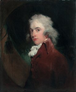 Portret Hon. Peniston Lamb, do połowy długości, w aksamitnym płaszczu z białym krawatem, udawany owalny autorstwa Thomas Lawrence