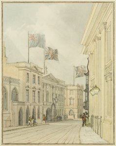 Corn Street z Council House (akwarela na papierze) autorstwa Thomas Leeson the Elder Rowbotham