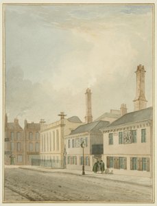 Przytułki marynarzy kupieckich, King Street (akwarela na papierze) autorstwa Thomas Leeson the Elder Rowbotham