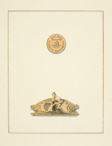 Ozdoby na krzesłach w Sali Rady w Mennicy i fryz w Przedsionku Mennicy, obecnie Szpital Św. Piotra (akwarela na papierze) autorstwa Thomas Leeson the Elder Rowbotham