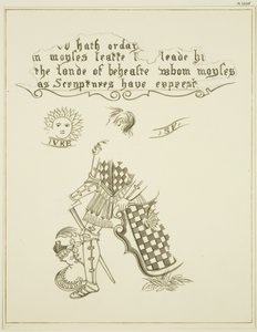 Pozostałości malarstwa ściennego przy 46 Baldwin Street (pióro i atrament na papierze) autorstwa Thomas Leeson the Elder Rowbotham