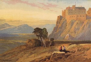 Szkocja, zamek Stirling (kolor lito) autorstwa Thomas Leeson the Elder Rowbotham