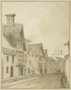 Temple Back (ołówek i akwarela na papierze) autorstwa Thomas Leeson the Elder Rowbotham