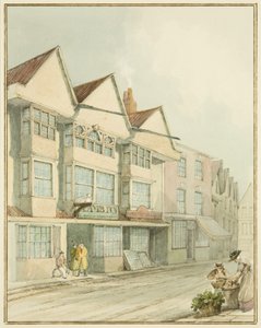 The Lamb Inn, West Street (akwarela na papierze) autorstwa Thomas Leeson the Elder Rowbotham