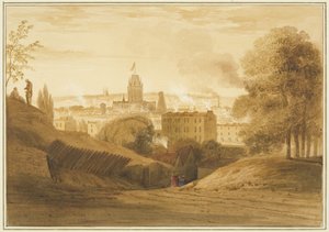 Widok z Bath Road, w pobliżu Wells, Totterdown autorstwa Thomas Leeson the Elder Rowbotham
