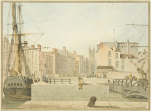 Widok na Prince Street, Bristol autorstwa Thomas Leeson the Elder Rowbotham