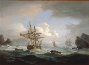 Dźwięk w Plymouth autorstwa Thomas Luny