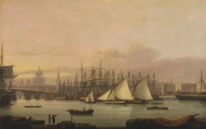 Port w Londynie autorstwa Thomas Luny