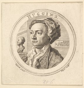 Portret Williama Hugginsa, tłumacza Ariosta, 1760. autorstwa Thomas Major