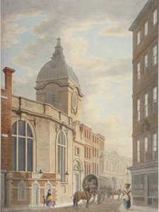 Kościół St Benet Fink, Threadneedle Street, City of London, 1797 autorstwa Thomas Malton II