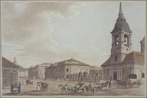 Aleja Litejny w Petersburgu, 1790 autorstwa Thomas Malton the Elder