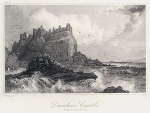 Zamek Dunluce, z północnego wschodu (rycina)