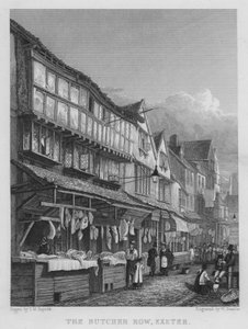 Rzeźnik Row, Exeter (grawerowanie)