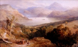 Ullswater, około 1842 (akwarela i gwasz)