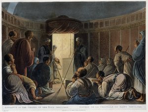 Wejście do Kaplicy Grobu Świętego. W „”Widoki w Egipcie”” autorstwa Thomas Milton