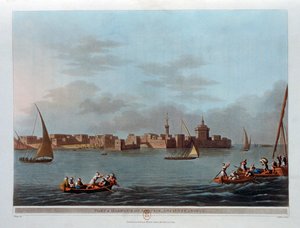 Fort i port Aboukir, starożytny Canopus, Egipt, 1801