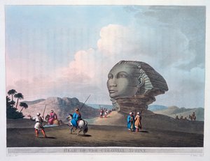 Głowa kolosalnego sfinksa, Giza, Egipt, 1801