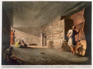 „Podziemna izba w pobliżu piramid w Gizie”, 1802